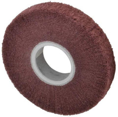 3M - 6" Diam Aluminum Oxide Finishing Flap Wheel - 2" Hole, 1" Wide, Density 3, Nonwoven, Very Fine Grade, 3,400 Max RPM - USA Tool & Supply