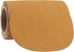 3M - 8" Diam, 120 Grit FEPA, Aluminum Oxide Adhesive PSA Disc - Fine Grade, Gold, F Weighted Backing, Flexible, Use with Random Orbital Sanders - USA Tool & Supply