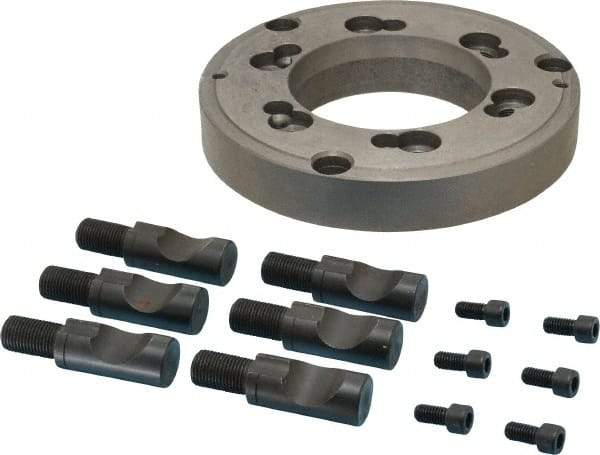 Interstate - Adapter Back Plate for 8" Diam Lathe Chucks - D1-6 Mount - USA Tool & Supply