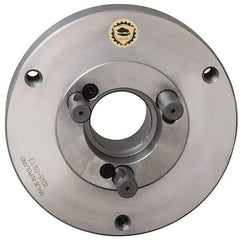 Bison - Adapter Back Plate for 15-3/4" Diam Self Centering Lathe Chucks - D1-8 Mount, 5.358" Through Hole Diam, 11-3/4" OD, Steel - USA Tool & Supply