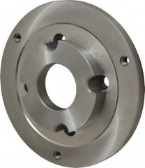 Bison - Adapter Back Plate for 8" Diam Self Centering Lathe Chucks - A2-5 Mount, 2.165" Through Hole Diam, 4.33mm ID, 7.87" OD, 0.768" Flange Height, Steel - USA Tool & Supply