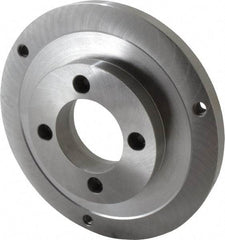 Bison - Adapter Back Plate for 10" Diam Self Centering Lathe Chucks - A2-5 Mount, 2.922" Through Hole Diam, 5.708mm ID, 9.84" OD, 3/4" Flange Height, Steel - USA Tool & Supply