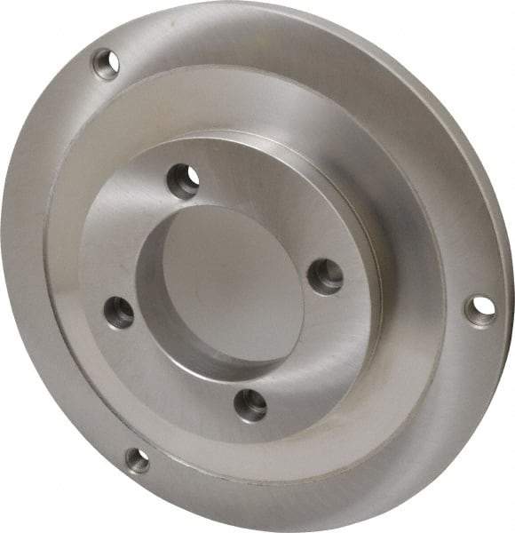 Bison - Adapter Back Plate for 12-1/2" Diam Self Centering Lathe Chucks - A2-6 Mount, 4.055" Through Hole Diam, 7.076mm ID, 12.04" OD, 3/4" Flange Height, Steel - USA Tool & Supply