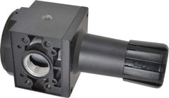 Parker - 1 NPT Port, 300 CFM, Aluminum Heavy-Duty Regulator - 2 to 125 psi Range, 250 Max psi Supply Pressure, 1/4" Gauge Port Thread, 3.62" Wide x 8.46" High - USA Tool & Supply
