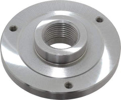 Bison - Adapter Back Plate for 5" Diam Self Centering Lathe Chucks - 1-1/2 - 8 Mount, 1.515" Through Hole Diam, 2.164mm ID, 5" OD, 0.51" Flange Height, Steel - USA Tool & Supply