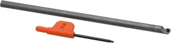 Kennametal - 0.285" Min Bore Diam, 6" OAL, 1/4" Shank Diam, GCBIW Indexable Boring Bar - 2-1/2" Max Bore Depth, WP.. Insert, Screw Holding Method - USA Tool & Supply