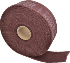 3M - 30' Long x 4" Wide Nonwoven Roll - Very Fine Grade, Purple, Aluminum Oxide - USA Tool & Supply
