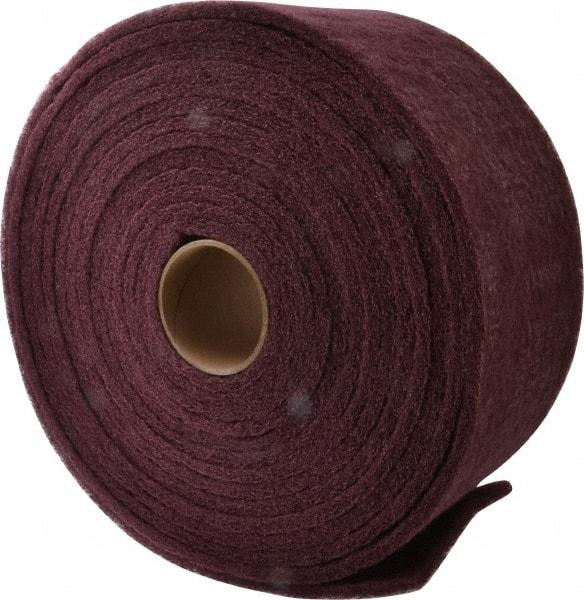 3M - 30' Long x 6" Wide Nonwoven Roll - Very Fine Grade, Purple, Aluminum Oxide - USA Tool & Supply