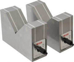 SPI - 90mm Max Capacity, 90° Angle, V-Block - 150mm Long x 50mm Wide x 100mm High, Sold as Matched Pair - USA Tool & Supply