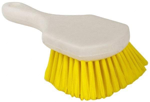 PRO-SOURCE - 1-1/2" Bristle Length, Polypropylene Utility Scrub Brush - 8-1/2" OAL, Plastic Block - USA Tool & Supply