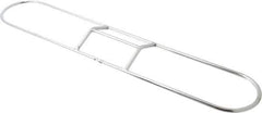 PRO-SOURCE - 18" Long x 3-1/4" Wide Chrome Plated Steel Dust Mop Frame - White, Clip-On - USA Tool & Supply