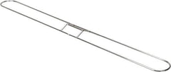 PRO-SOURCE - 36" Long x 3-1/4" Wide Chrome Plated Steel Dust Mop Frame - White, Clip-On - USA Tool & Supply