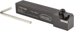 Hertel - CTGP, Left Hand Cut, 3/4" Shank Height x 3/4" Shank Width, Positive Rake Indexable Turning Toolholder - 4-1/2" OAL, TP..32. Insert Compatibility, Series Clamp Type - USA Tool & Supply