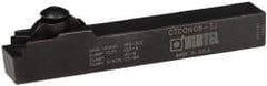Hertel - CTCO, Neutral Cut, 0° Lead Angle, 1/2" Shank Height x 1/2" Shank Width, Neutral Rake Indexable Turning Toolholder - 3-1/2" OAL, TP.. 322 Insert Compatibility, Series Clamp Type - USA Tool & Supply