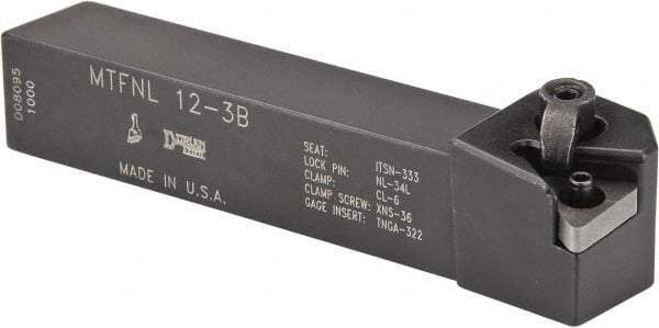 Dorian Tool - MTFN, Left Hand Cut, 3/4" Shank Height x 3/4" Shank Width, Negative Rake Indexable Turning Toolholder - 4-1/2" OAL, TN..32. Insert Compatibility, Series Multi-Option - USA Tool & Supply
