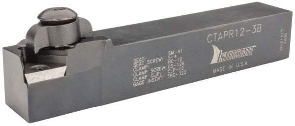 Dorian Tool - CTAP, Right Hand Cut, 3/4" Shank Height x 3/4" Shank Width, Positive Rake Indexable Turning Toolholder - 4-1/2" OAL, TP..32. Insert Compatibility, Series Clamp Type - USA Tool & Supply