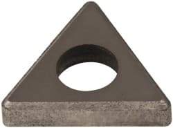 Made in USA - 1/2" Inscribed Circle, Triangle Shim for Indexables - Carbide, 1/8" Thick, ITSN Shim Style, Negative Rake - USA Tool & Supply