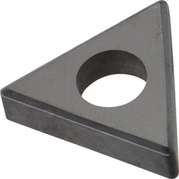 Made in USA - 1/2" Inscribed Circle, Triangle Shim for Indexables - Carbide, 3/16" Thick, ITSN Shim Style, Negative Rake, Left Hand Cut - USA Tool & Supply