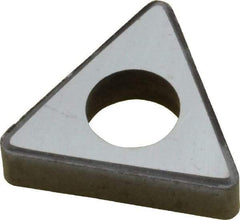 Made in USA - 1/2" Inscribed Circle, Triangle Shim for Indexables - Carbide, 3/16" Thick, ITSN Shim Style, Negative Rake - USA Tool & Supply