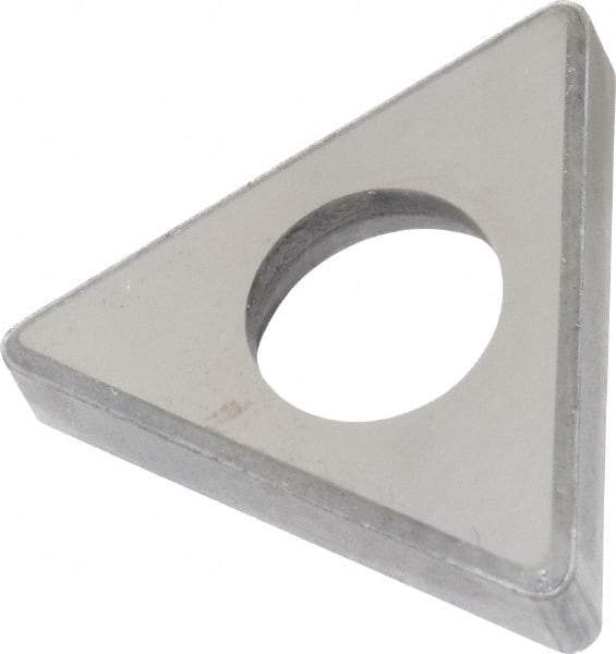Made in USA - 1/2" Inscribed Circle, Triangle Shim for Indexables - Carbide, 3/16" Thick, ITSN Shim Style, Negative Rake - USA Tool & Supply