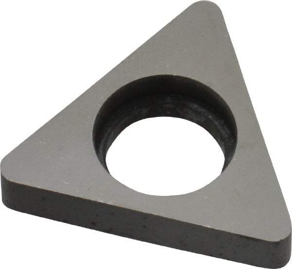 Made in USA - 5/8" Inscribed Circle, Triangle Shim for Indexables - Carbide, 3/16" Thick, ITSN Shim Style, Negative Rake - USA Tool & Supply