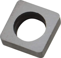 Made in USA - 3/8" Inscribed Circle, Square Shim for Indexables - Carbide, 1/8" Thick, ISSN Shim Style, Negative Rake - USA Tool & Supply