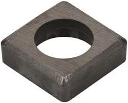 Made in USA - 5/8" Inscribed Circle, Square Shim for Indexables - Carbide, 3/16" Thick, ISSN Shim Style, Negative Rake - USA Tool & Supply