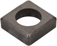 Made in USA - 5/8" Inscribed Circle, Square Shim for Indexables - Carbide, 3/16" Thick, ISSN Shim Style, Negative Rake - USA Tool & Supply