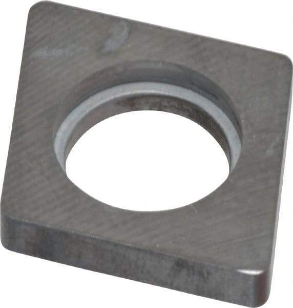 Made in USA - 3/4" Inscribed Circle, Diamond (Shape) Shim for Indexables - Carbide, 3/16" Thick, ICSN Shim Style, Negative Rake, Left Hand Cut - USA Tool & Supply