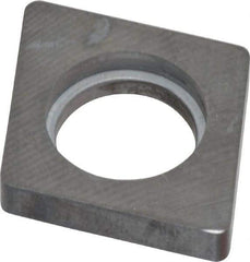 Made in USA - 3/4" Inscribed Circle, Diamond (Shape) Shim for Indexables - Carbide, 3/16" Thick, ICSN Shim Style, Negative Rake, Left Hand Cut - USA Tool & Supply