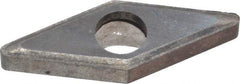 Made in USA - 3/8" Inscribed Circle, Diamond (Shape) Shim for Indexables - Carbide, 1/8" Thick, IVSN Shim Style, Negative Rake, Right Hand Cut - USA Tool & Supply