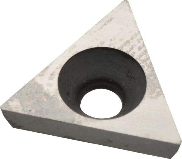 Made in USA - 3/8" Inscribed Circle, Triangle Shim for Indexables - Carbide, 1/8" Thick, PTP Shim Style, Positive Rake - USA Tool & Supply