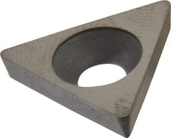 Made in USA - 1/2" Inscribed Circle, Triangle Shim for Indexables - Carbide, 1/8" Thick, PTP Shim Style, Positive Rake - USA Tool & Supply