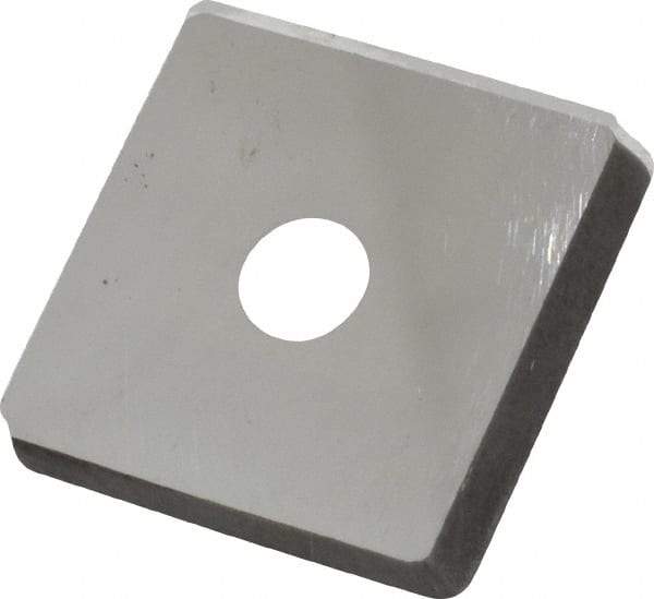 Made in USA - 3/4" Inscribed Circle, Square Shim for Indexables - Carbide, 1/8" Thick, PSQ Shim Style, Positive Rake - USA Tool & Supply