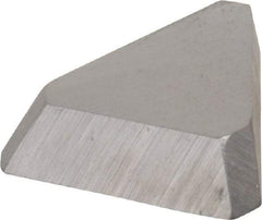 Made in USA - 3/8" Inscribed Circle, Triangle, T Chipbreaker for Indexables - Left Hand, Right Hand Cut, 0.094" Thick, 0.047" Effective Width, Carbide - USA Tool & Supply