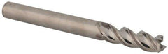 Niagara Cutter - 1/4", 3/4" LOC, 1/4" Shank Diam, 2-1/2" OAL, 3 Flute, Solid Carbide Square End Mill - Single End, Uncoated, Spiral Flute, 45° Helix, Centercutting, Right Hand Cut, Right Hand Flute, Series A345 - USA Tool & Supply