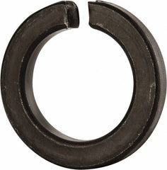 Value Collection - 1-5/8", 1.633" ID, 0.389" Thick Split Lock Washer - Grade 8 Spring Steel, Uncoated, 1.633" Min ID, 1.663" Max ID, 2.553" Max OD - USA Tool & Supply