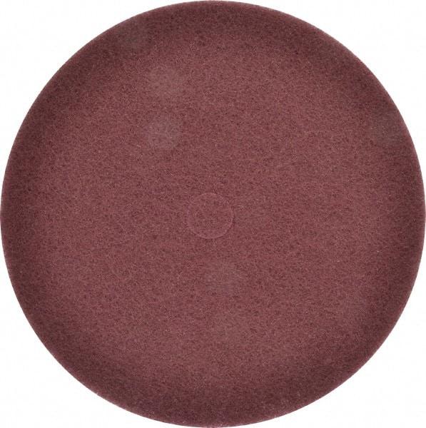 3M - 12" Very Fine Grade Aluminum Oxide Deburring Disc - 1-1/4" Center Hole, Arbor Connection, Maroon, 1,900 Max RPM - USA Tool & Supply