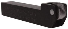 Made in USA - LH Cut, 3/4" Wide x 3/4" High x 3-3/8" Long Square Shank, Fixed Bump Knurlers - 1 Knurl Required, 3/4" Diam x 1/2" Wide Face, 1/4" Hole Diam, Series KR - Exact Industrial Supply