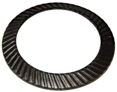 Gardner Spring - 0.146" ID, Steel, Belleville Disc Spring - 0.236" OD, 0.035" High, 0.018" Thick - USA Tool & Supply