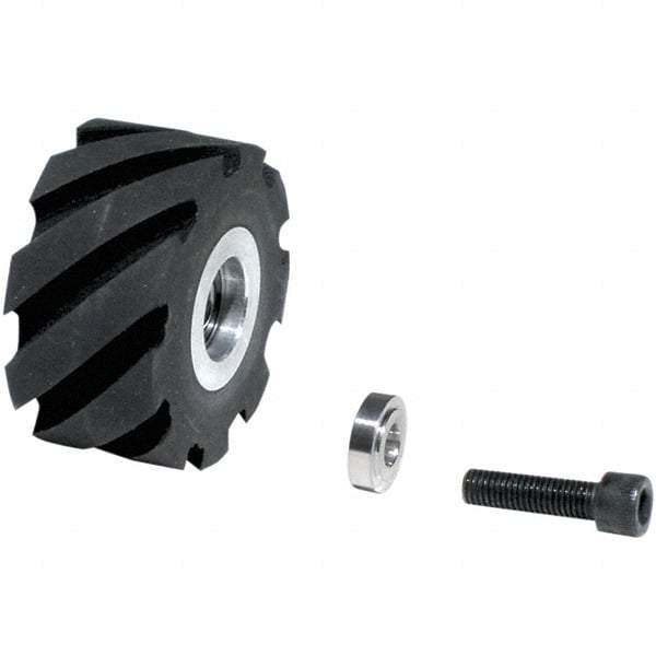 Dynabrade - 2" Diam x 1" Wide Contact Wheel - Standard, 70 Duro Urethane Face - USA Tool & Supply