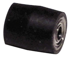 Dynabrade - 5/16" Diam x 3/8" Wide Contact Wheel - Crowned, 50 Duro Rubber Face - USA Tool & Supply