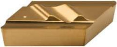 Kennametal - NPR51, KC730 Grade Carbide Profiling Insert - TiN Finish, 55° Incl Angle, Parallelogram, 0.4567" Side Length, 1/8" Thick, 1/64" Corner Radius - USA Tool & Supply