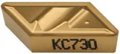 Kennametal - NPGR52, KC730 Grade Carbide Profiling Insert - TiN Finish, 55° Incl Angle, Parallelogram, 0.4567" Side Length, 1/8" Thick, 1/32" Corner Radius - USA Tool & Supply