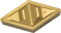 Kennametal - DPGR432, KC730 Grade Carbide Profiling Insert - TiN Finish, 55° Incl Angle, Diamond, 0.6102" Side Length, 3/16" Thick, 1/32" Corner Radius, 1/2" Inscribed Circle - USA Tool & Supply