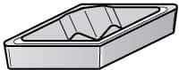 Kennametal - VPGR333, KC730 Grade Carbide Profiling Insert - TiN Finish, 35° Incl Angle, Diamond, 0.6539" Side Length, 3/16" Thick, 3/64" Corner Radius, 3/8" Inscribed Circle - USA Tool & Supply