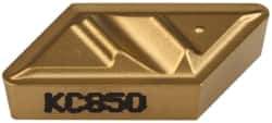 Kennametal - NPGR52, KC850 Grade Carbide Profiling Insert - TiC/TiCN/TiN Finish, 55° Incl Angle, Parallelogram, 0.4567" Side Length, 1/8" Thick, 1/32" Corner Radius - USA Tool & Supply