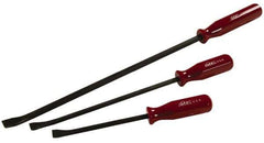 Made in USA - 3 Piece Pry Bar Set - Includes 12, 17 & 25" Lengths - USA Tool & Supply