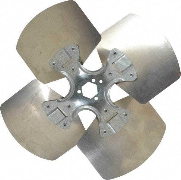 Made in USA - 12" Blade Diam, Commercial Fan Blade - Counterclockwise Rotation, 4 Blades - USA Tool & Supply