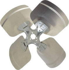 Made in USA - 14" Blade Diam, Commercial Fan Blade - Clockwise Rotation, 4 Blades - USA Tool & Supply